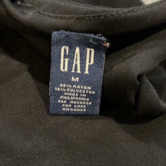 Gap Matte Jersey Black V-neck Dress Medium - Picture 5 of 6